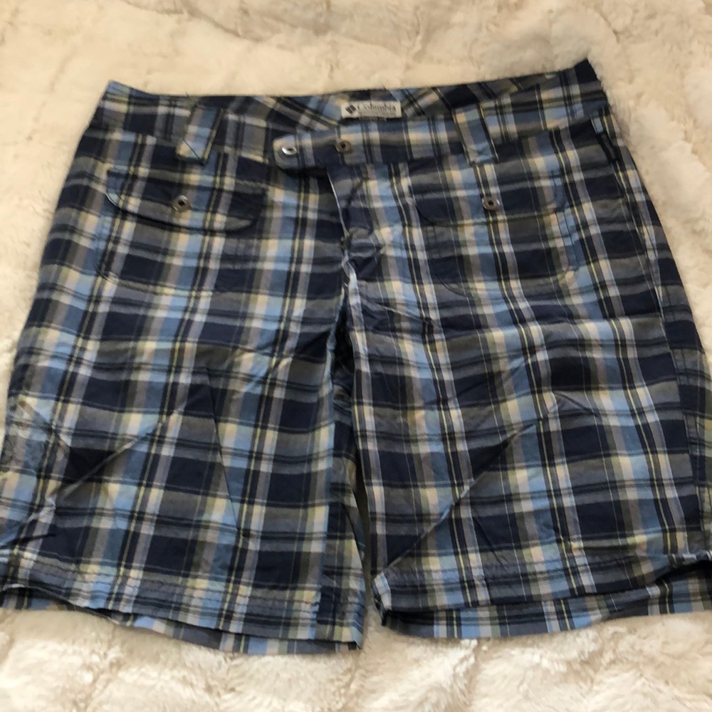 Columbia plaid shorts, EUC (worn 1-2 times) size 10.